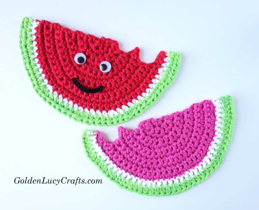Crochet Watermelon, Free Crochet Pattern – GoldenLucyCrafts
