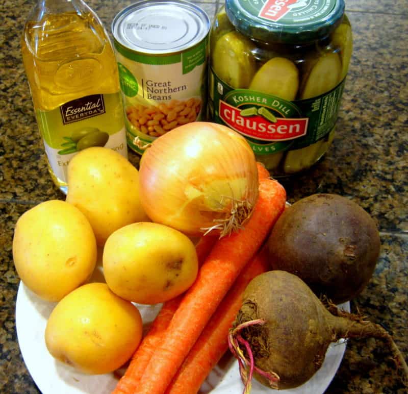 Beet Salad Vinegret - ingredients