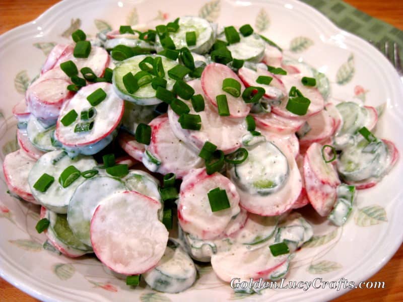 Radish and Cucumber Spring Salad