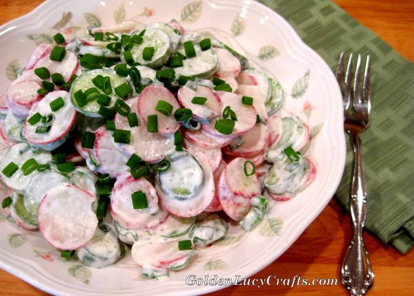 Radish and Cucumber Spring Salad
