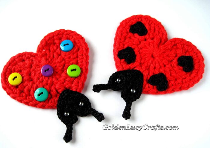 Crochet Ladybug Applique