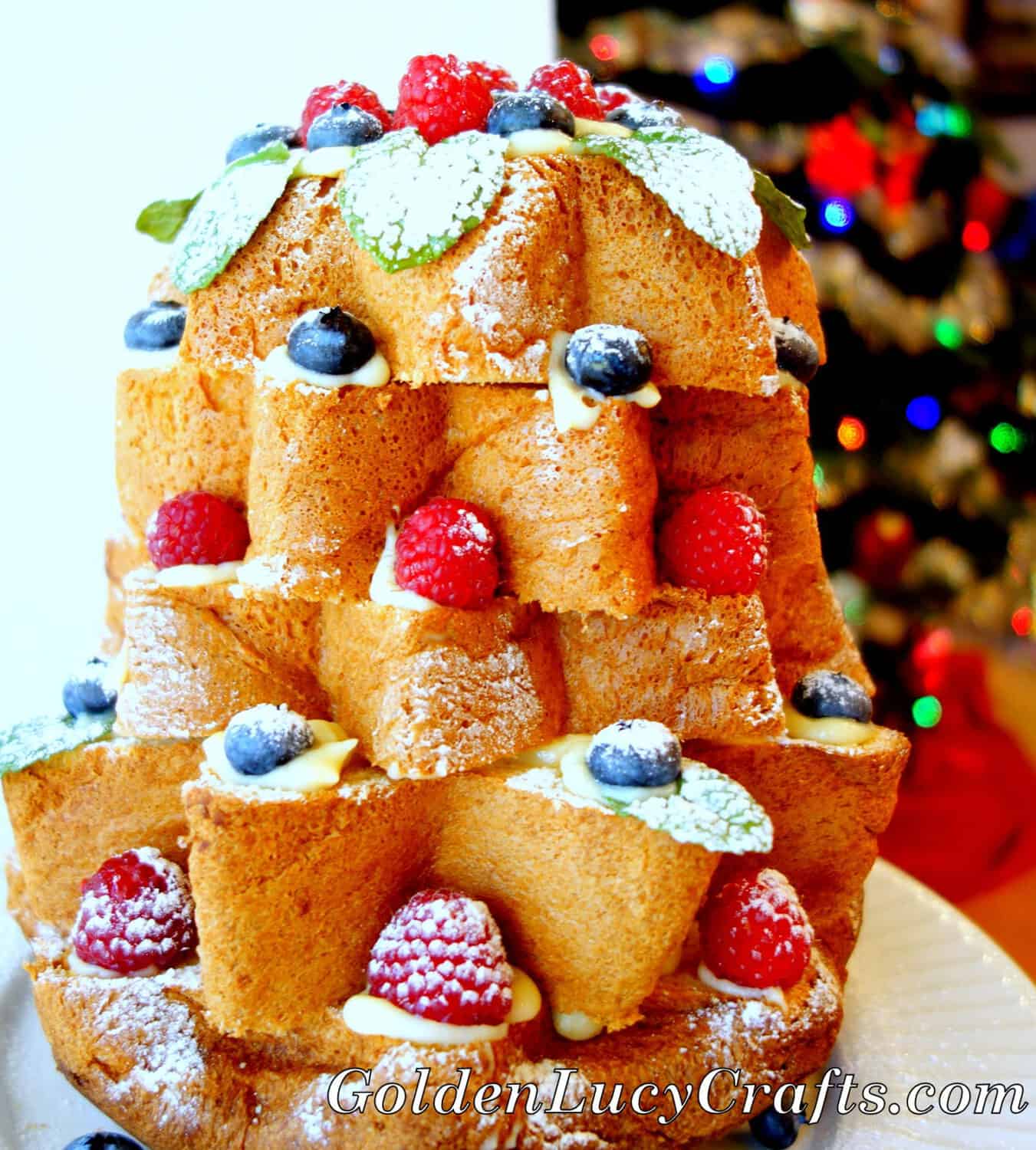 Italian Christmas Cake Pandoro Di Verona - GoldenLucyCrafts