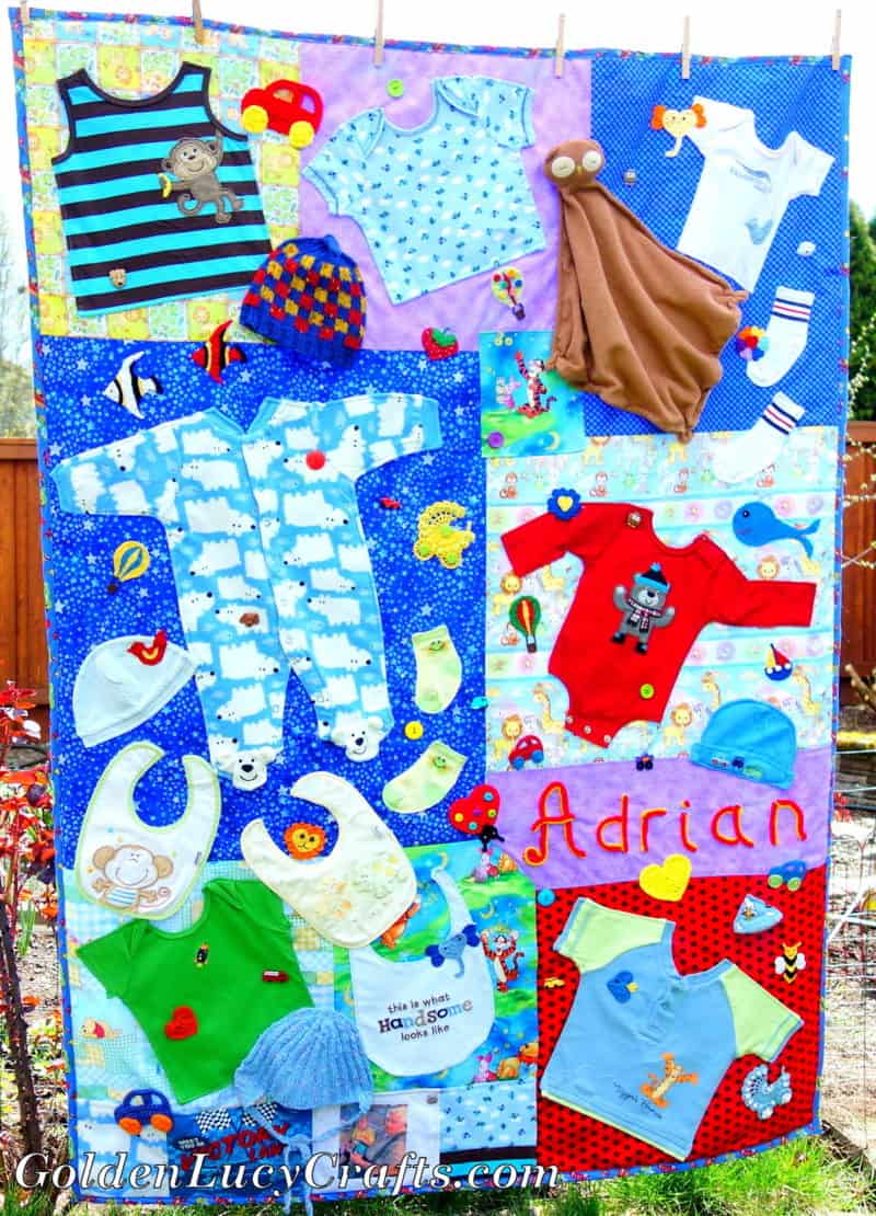 Baby Clothes Memory Quilt