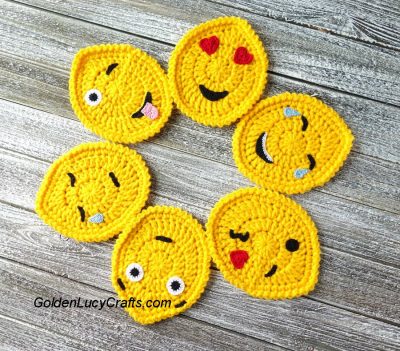 Easter Egg Emoji, free crochet pattern
