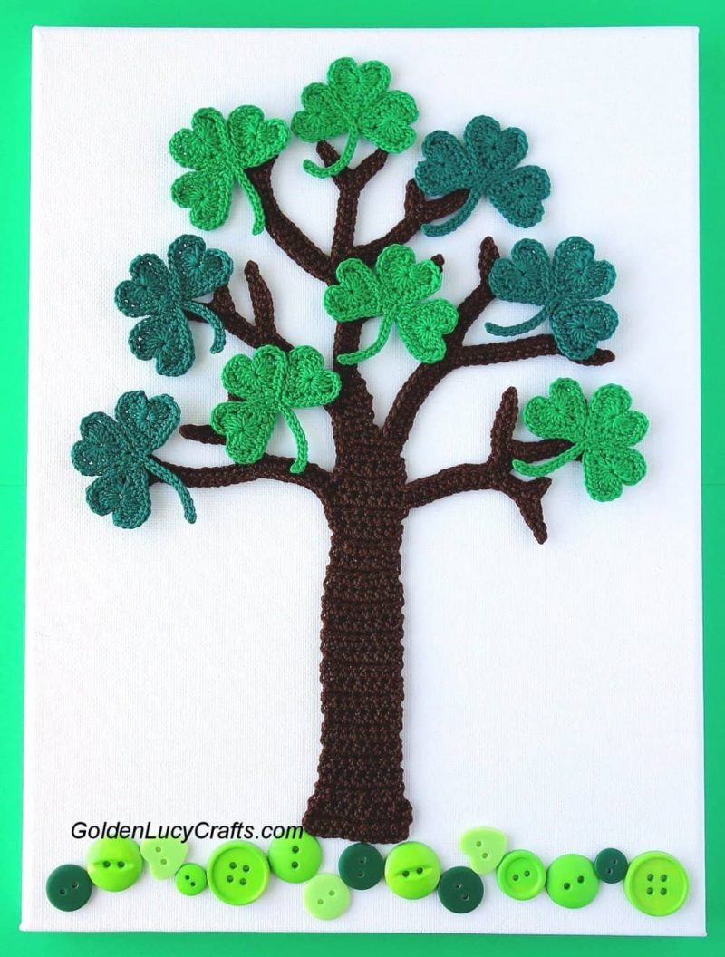 Crochet Shamrock Tree