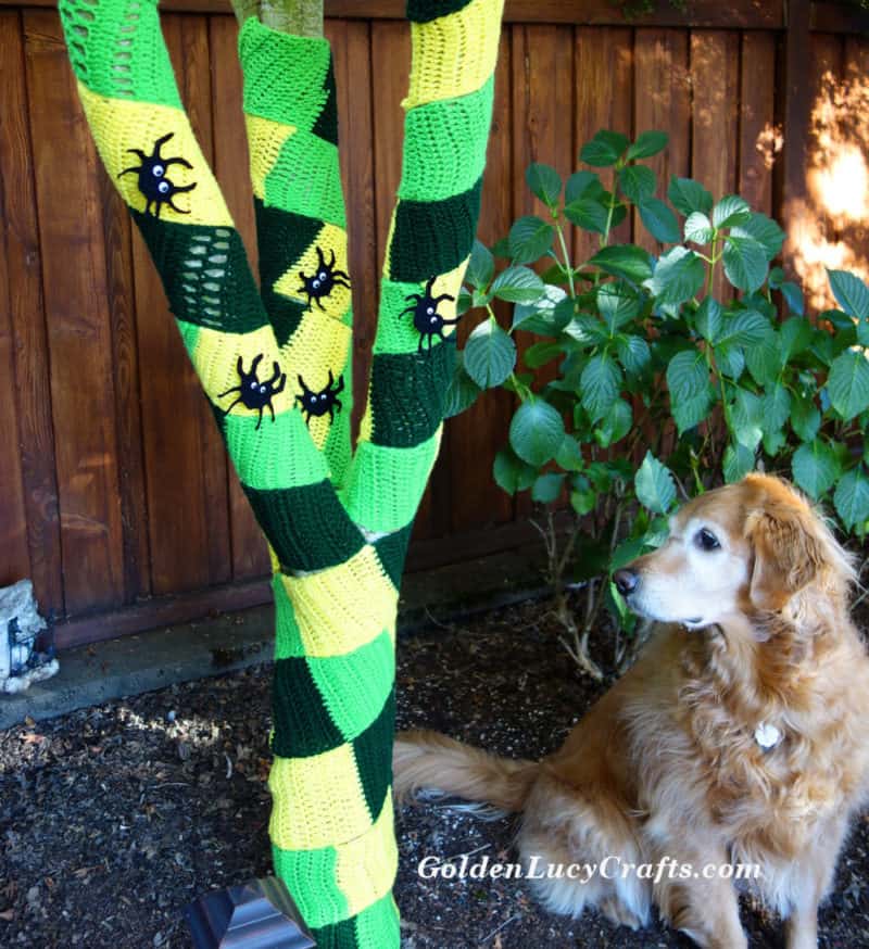 Yarn Bombing, Yarn Graffiti, Yarn Tree GoldenLucyCrafts