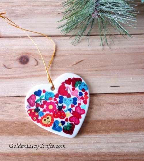 Christmas heart ornament.