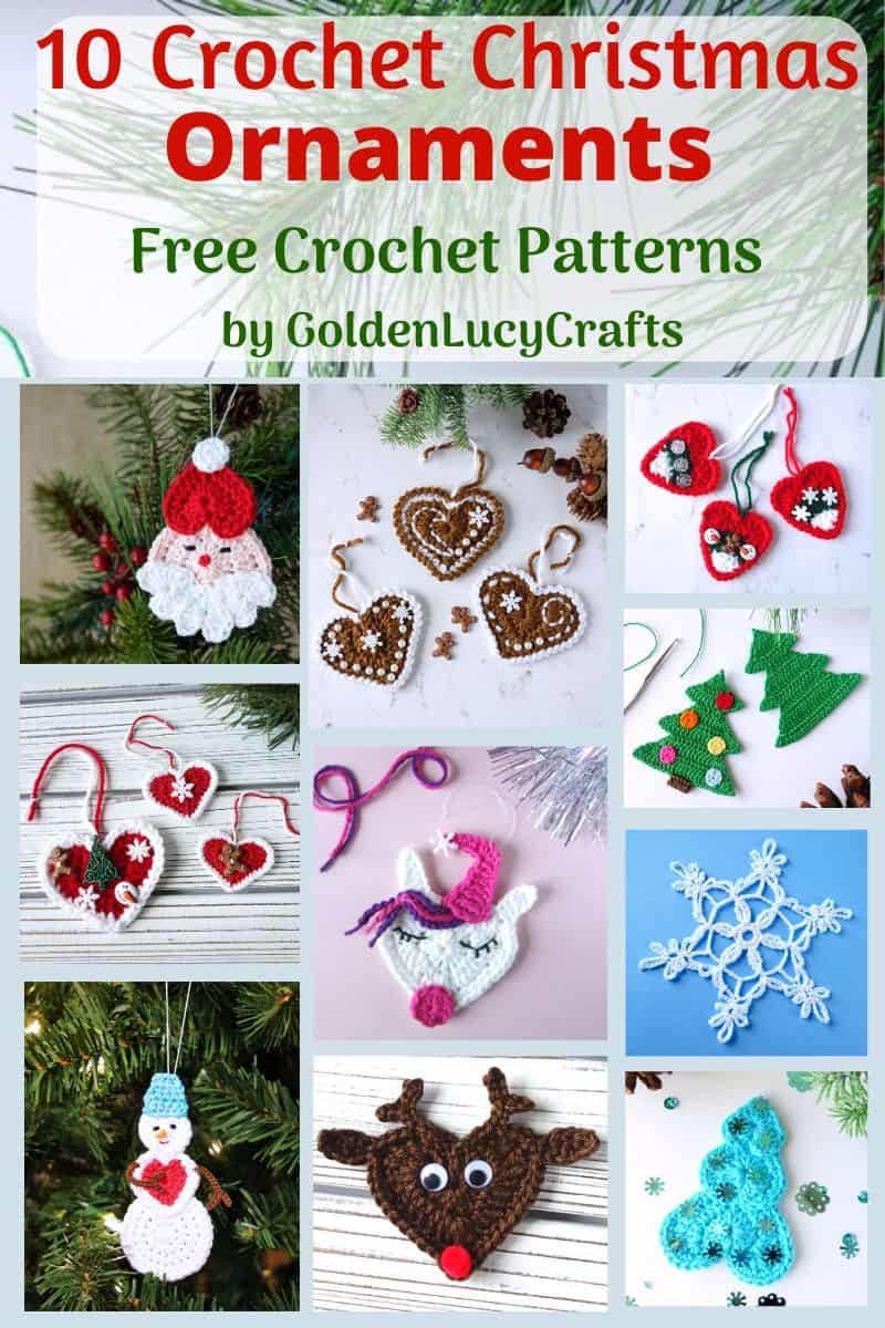 Crochet Christmas Ornaments free patterns