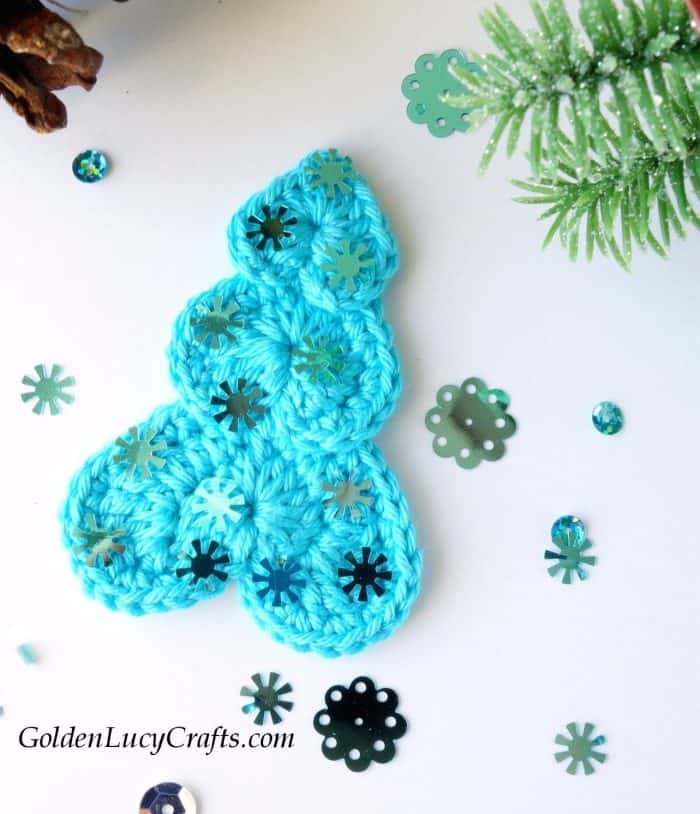 Crochet Christmas tree ornament