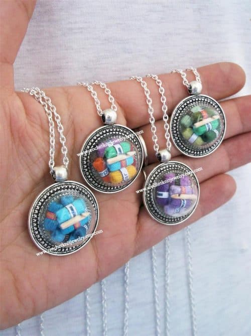 Necklaces for crocheters.