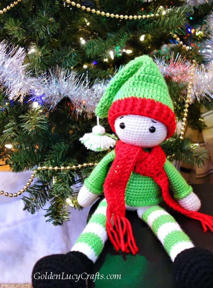 Crochet Christmas Elf, crochet toy, Christmas, crochet amigurumi