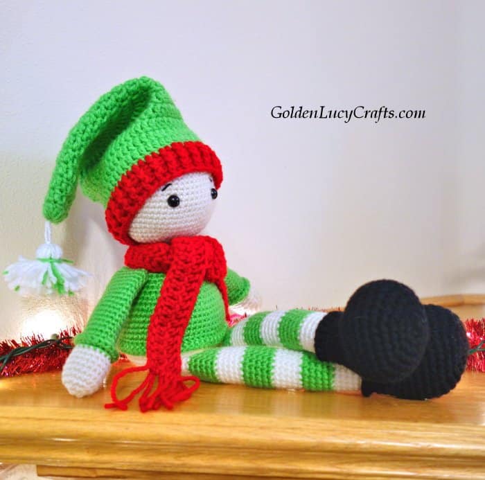Crochet Elf on the shelf, crochet toy, Christmas crochet, amigurumi