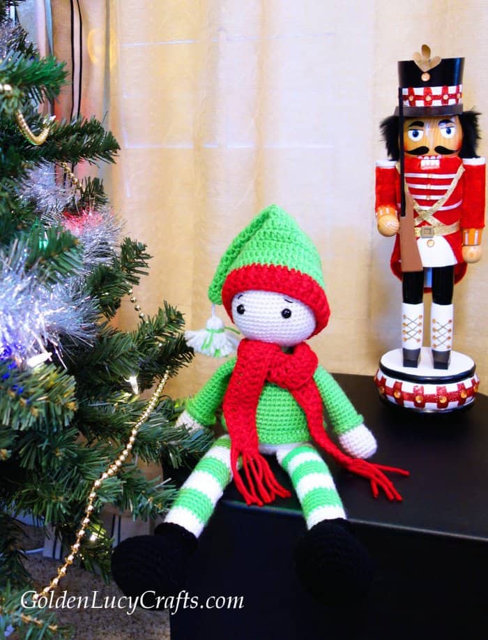 Crochet Elf , crochet toy, Christmas, crochet amigurumi
