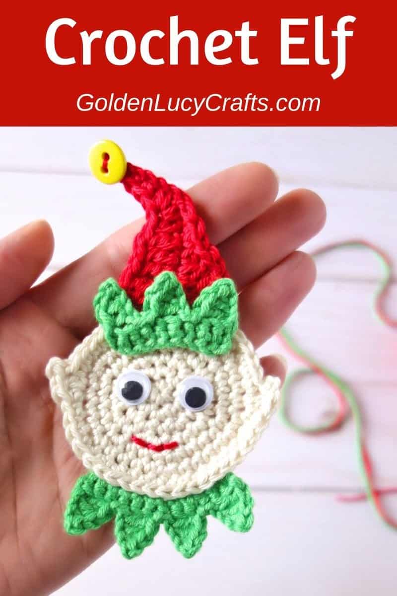 Crochet Elf Ornament Or Applique Free Crochet Pattern Crochet Elf Ornament Or Applique Free Crochet Pattern