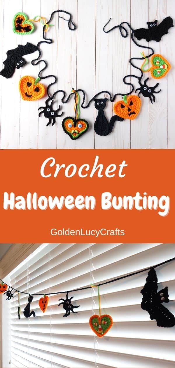 Crochet Halloween bunting