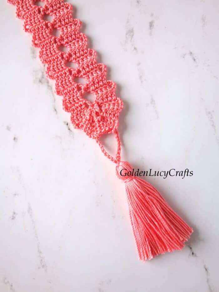 Bruges Lace Bookmark, Free Crochet Pattern GoldenLucyCrafts