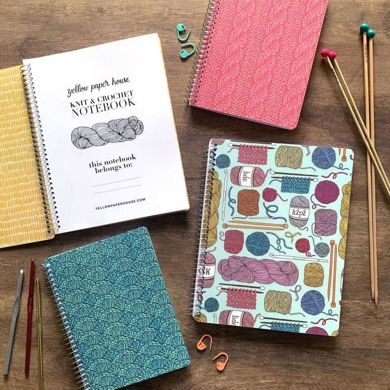 Knit and crochet notebook.