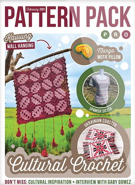 Cover of crochet magazine Pattern Pack Pro.