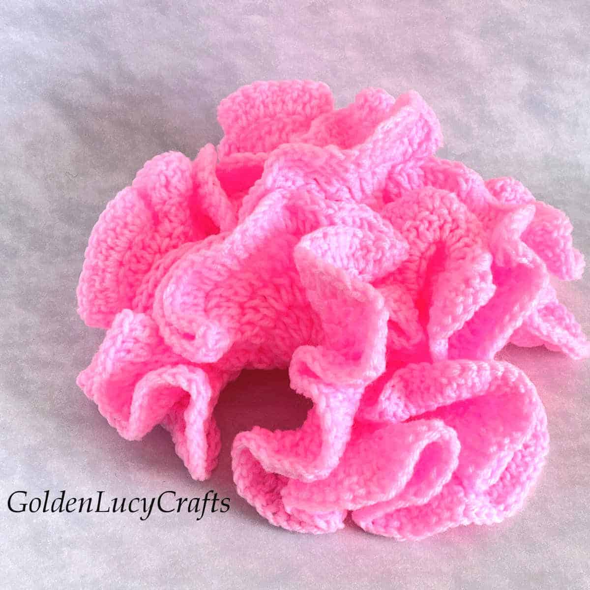 Crochet pink coral.
